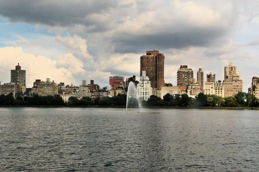 A Panoramic view of New York city in the USA photo