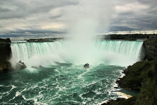 A view of Niagara Falls from the Canadian side photo