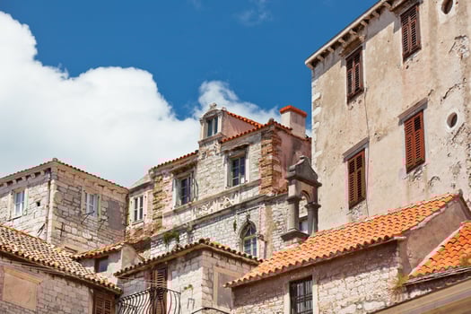 Old Stone Buildings of Sibenik, Croatia photo
