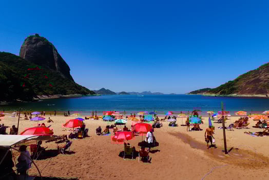 Rio de Janeiro, RJ, Brazil, 2022 - Red Beach, Praia Vermelha, Urca neighborhood photo
