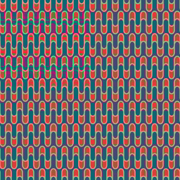Retro pattern in the style of the 70s and 60s photo
