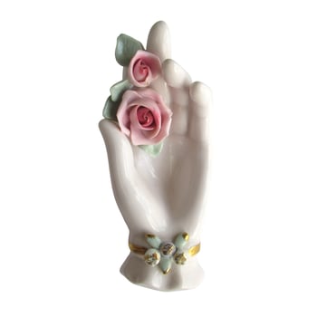 Vintage Porcelain Hand Dish photo