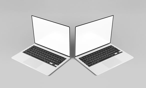 Mackbook pro screen with website presentation mockup photo