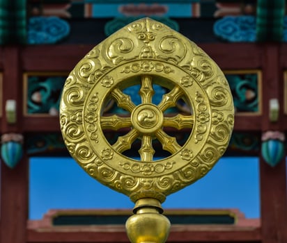 Dharmacakra or the Wheel of the Life photo