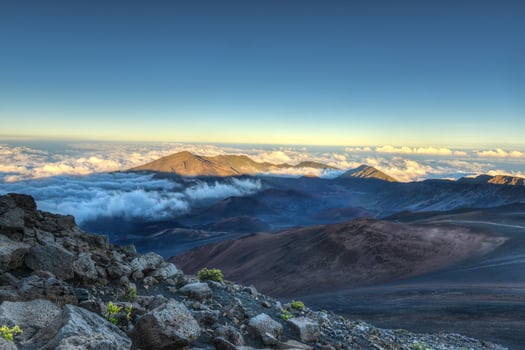 Caldera of the Haleakala volcano photo