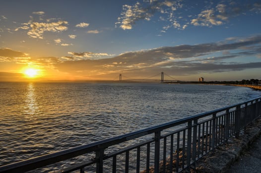 Verrazano Narrows Bridge at Sunset photo