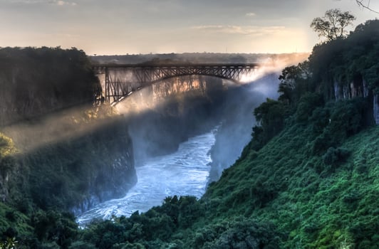 Victoria FallsVictoria Falls at the border of Zimbabwe and Zambia photo
