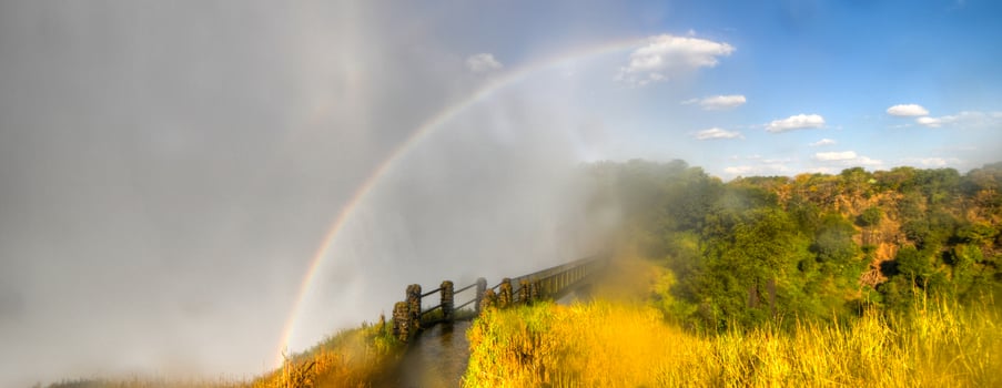 Victoria Falls at the border of Zimbabwe and Zambia photo