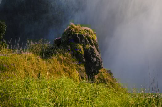 Victoria Falls at the border of Zimbabwe and Zambia photo