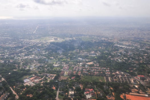 Aerial View of Accra, Ghana photo