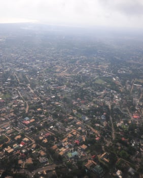 Aerial View of Accra, Ghana photo