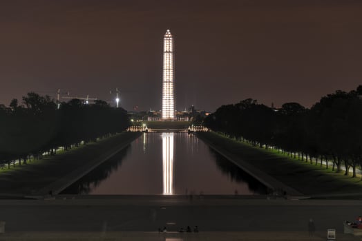 Washington Monument with Scaffolding photo