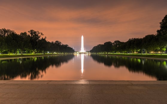 Washington Monument with Scaffolding photo