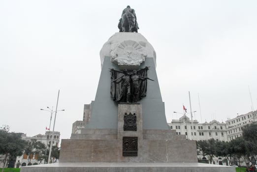 Plaza San Martin, Lima, Peru, 2022 photo
