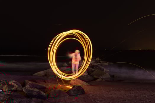 Burning Steel Wool photo