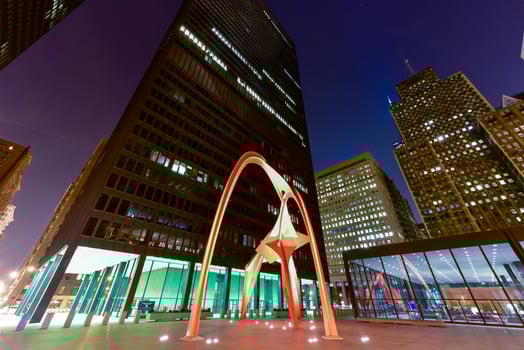 Flamingo Sculpture - Federal Plaza - Chicago, USA, 2022 photo