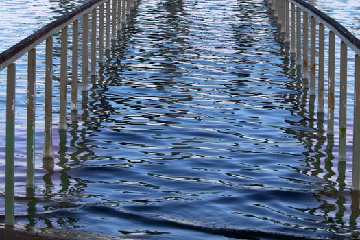 Nature and landscapes of the Dead-salty sea. photo