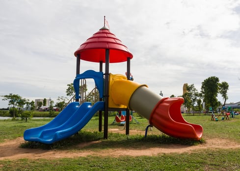 Modern children playground photo