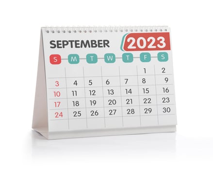 September 2023 Desk Calendar photo