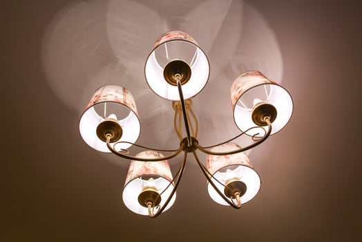 Modern white lamp on wall, Stylish lamp, Wall Lights. photo