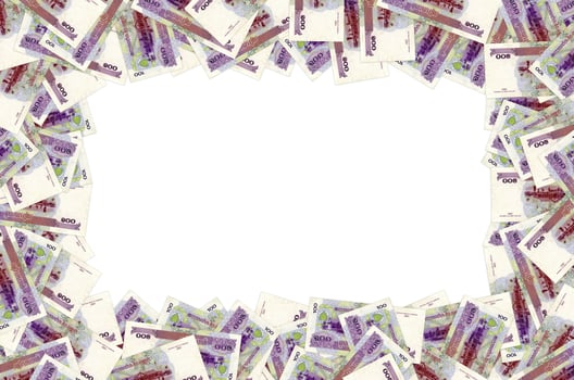Pattern of 100 Cambodian riels banknote is national currency of Cambodia photo