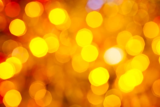 brown, yellow and red shimmering Christmas lights photo