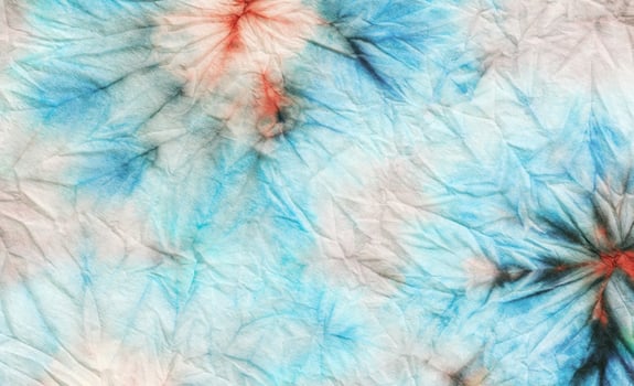Blue Watercolor Batik Repeat. Dye Wash Soft photo