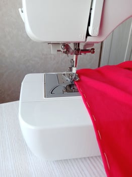 sewing on a sewing machine photo
