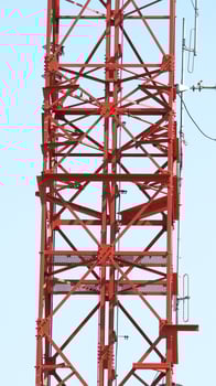Telecom tower closeup . photo