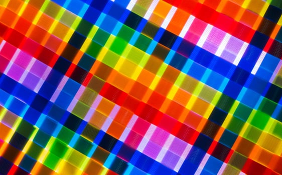 colorful weaven plastic photo