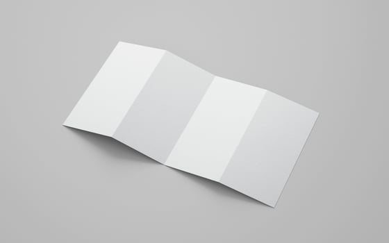 open leaflet brochure mockup photo