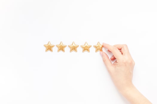Five stars Customer Experience Feedback Concept photo