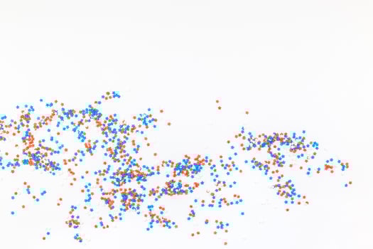 Background made from red blue and white stars photo