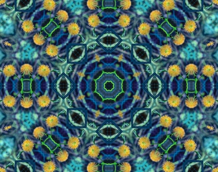 background abstract flame mandala flower colorful photo
