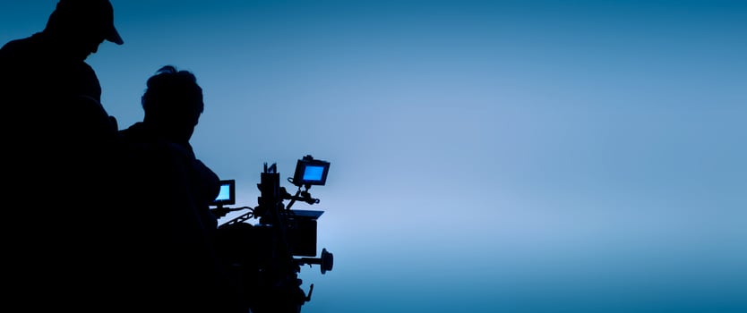 Video or film production studio used in shooting videography or photography and photo sets.