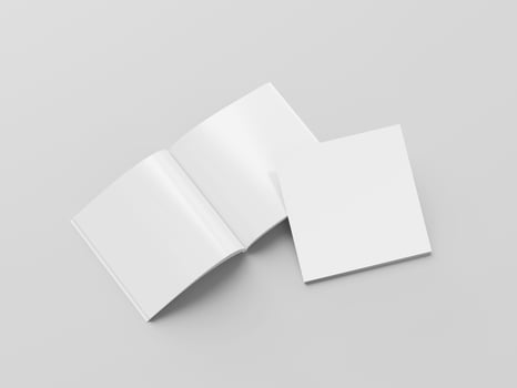 perfect binding brochure mockup photo