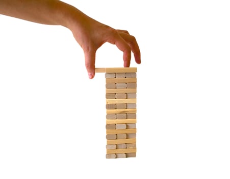 Jenga game photo. photo