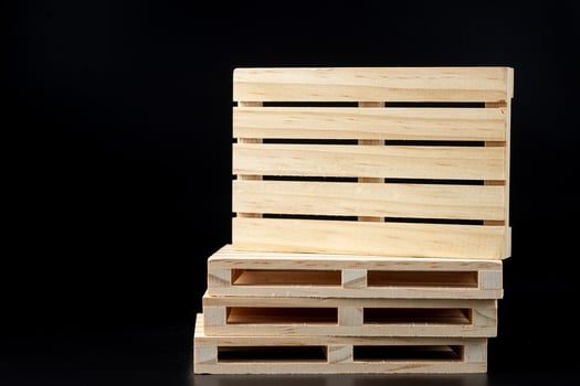 wooden euro type souvenir to on black background photo