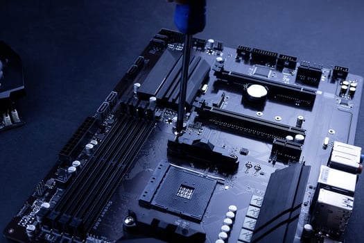 computer repair on a black background photo
