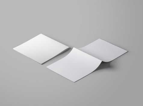 square booklet brochure mockup photo