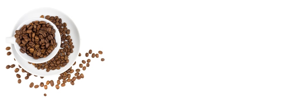 coffee on a white background photo