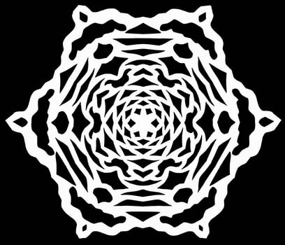 snowflake on black paper photo