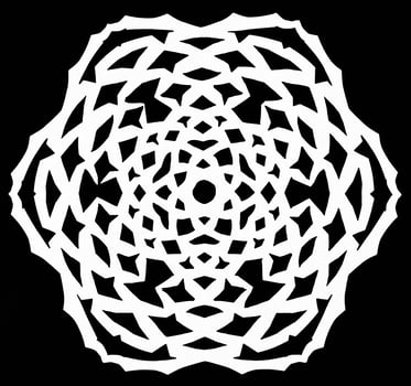 snowflake on black paper photo