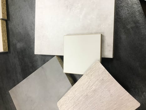 gray graphite texture, stylish background. example of samples of materials for cutting. wooden textures, chipboard, sawdust for the manufacture of furniture. lumber edge photo