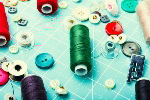 Set sewing supplies photo