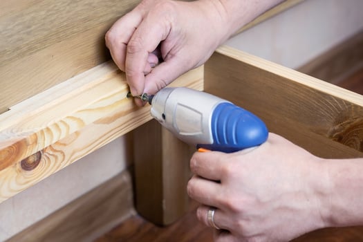 The Assembly of wooden furniture photo