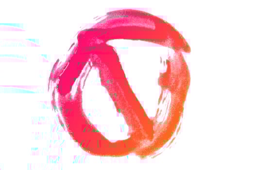 red paint on white background photo