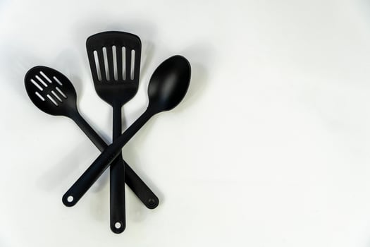 kitchen spatula on isolated white background food plastic spatulas, mexico photo