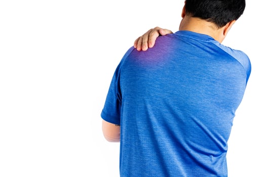 Elderly men or women or young people have backache knee, ankle, joint pain, arthritis, and tendon problems. exercise-induced muscle pain isolated on white background photo