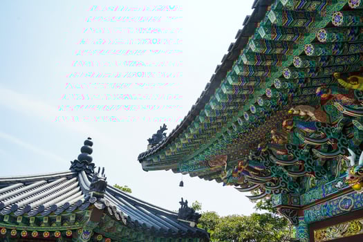 Yeosu, South Jeolla Province, South Korea a temple landscape photo